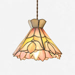Cargar imagen en el visor de la Galería, Pink Floral Glass Pendant Light