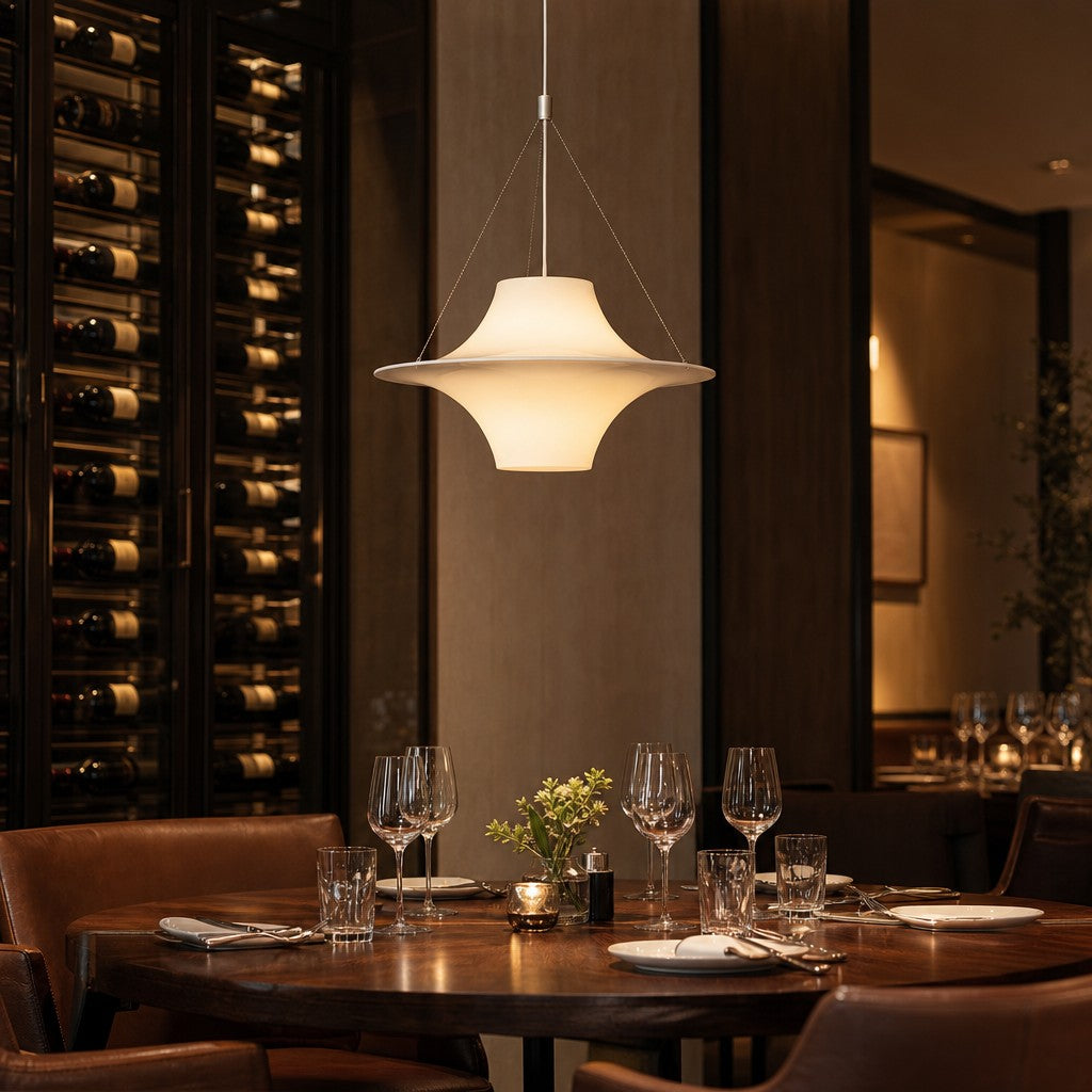 Saebery UFO-Shaped Pendant Lamp – Elegant Design Ideal for Kitchen or Workspace
