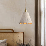 Bild in Gallery-Viewer laden, Textured Cement Gold Plug-In Swag Pendant