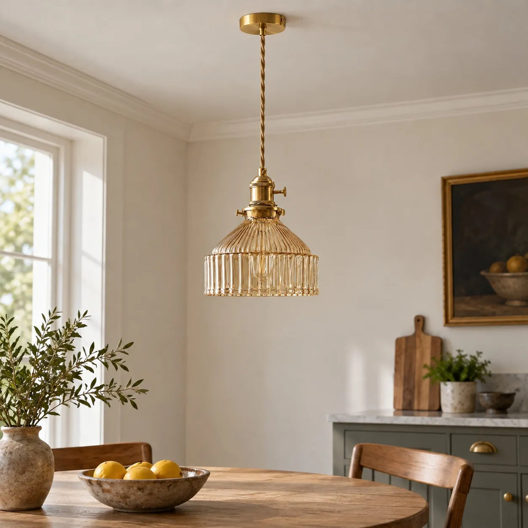 Colored Glass Pendant Light