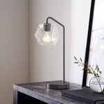 Cargar imagen en el visor de la Galería, Lámpara de mesa de cristal facetado geométrico luminoso Talvior
