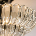 Bild in Gallery-Viewer laden, Close view of the layered fluted glass shade