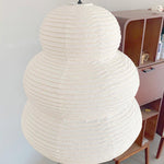 Bild in Gallery-Viewer laden, Beige Mulberry Paper Swag Pendant Light