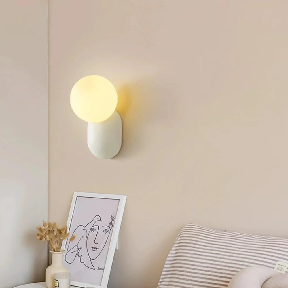 Luma Nordic Glass Orb Wall Light