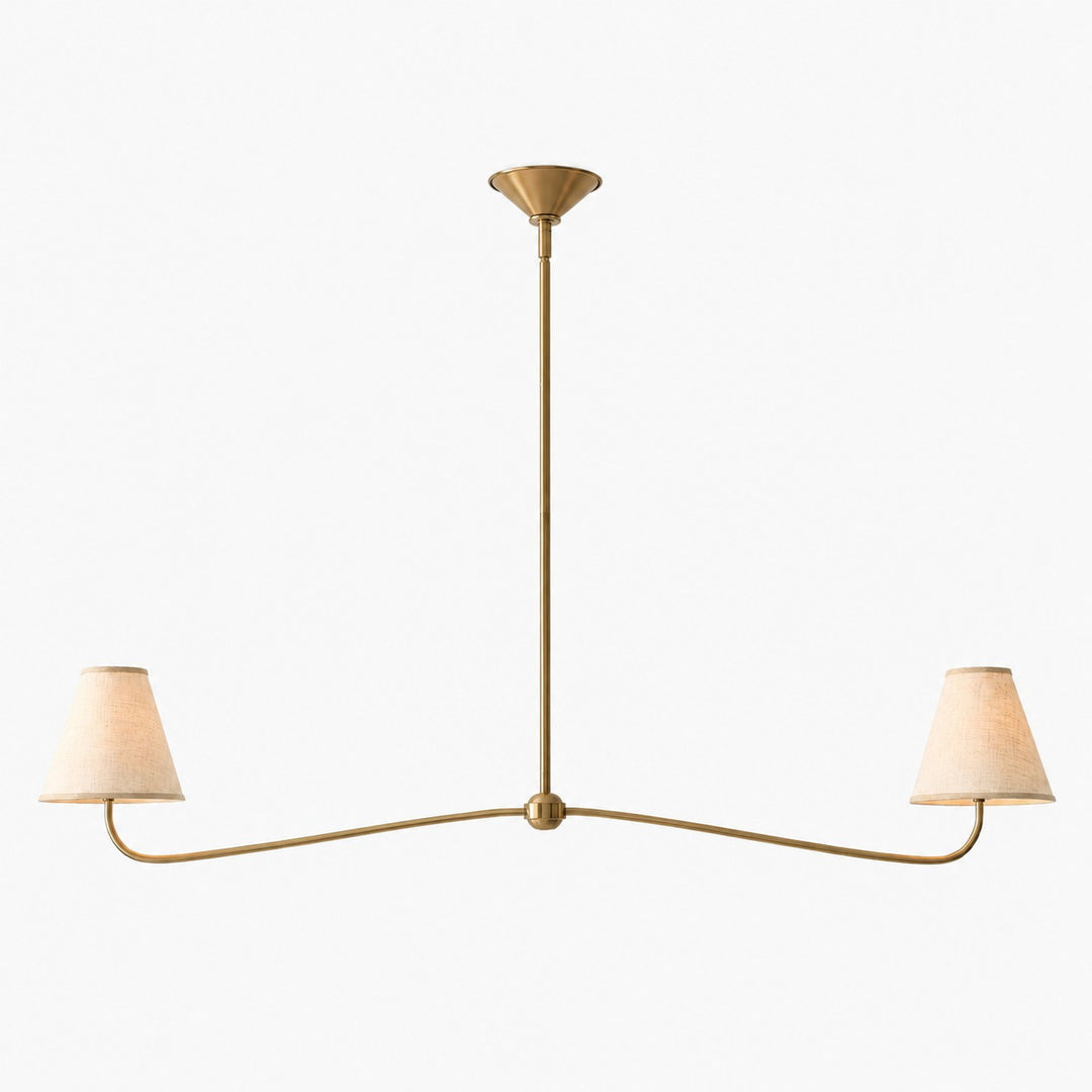 Fibura Modern Fabric or Pleated Shade Chandelier for Traditional Dining Room