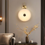 Load image into Gallery viewer, Alabaster Eclipse Wall Light