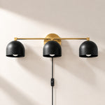 Charger l'image dans la visionneuse de galerie, Metio Dome Mid-Century Metal Plug-In Wall Light