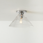 Cargar imagen en el visor de la Galería, Lámpara de techo Conica Cone Flush Mount: lámpara de techo de cristal para espacios modernos
