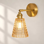 Load image into Gallery viewer, Nordic Brass Colored Glass Wall Lamp