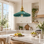 Charger l'image dans la visionneuse de galerie, Japanese Pleated Ceramic Pendant Lamp
