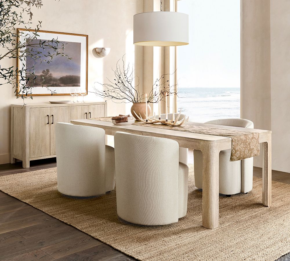 Lámpara colgante de lino Dumora con forma de tambor: moderna pantalla blanca para comedor