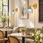 Charger l'image dans la visionneuse de galerie, Tulip glass plug-in wall sconce detail