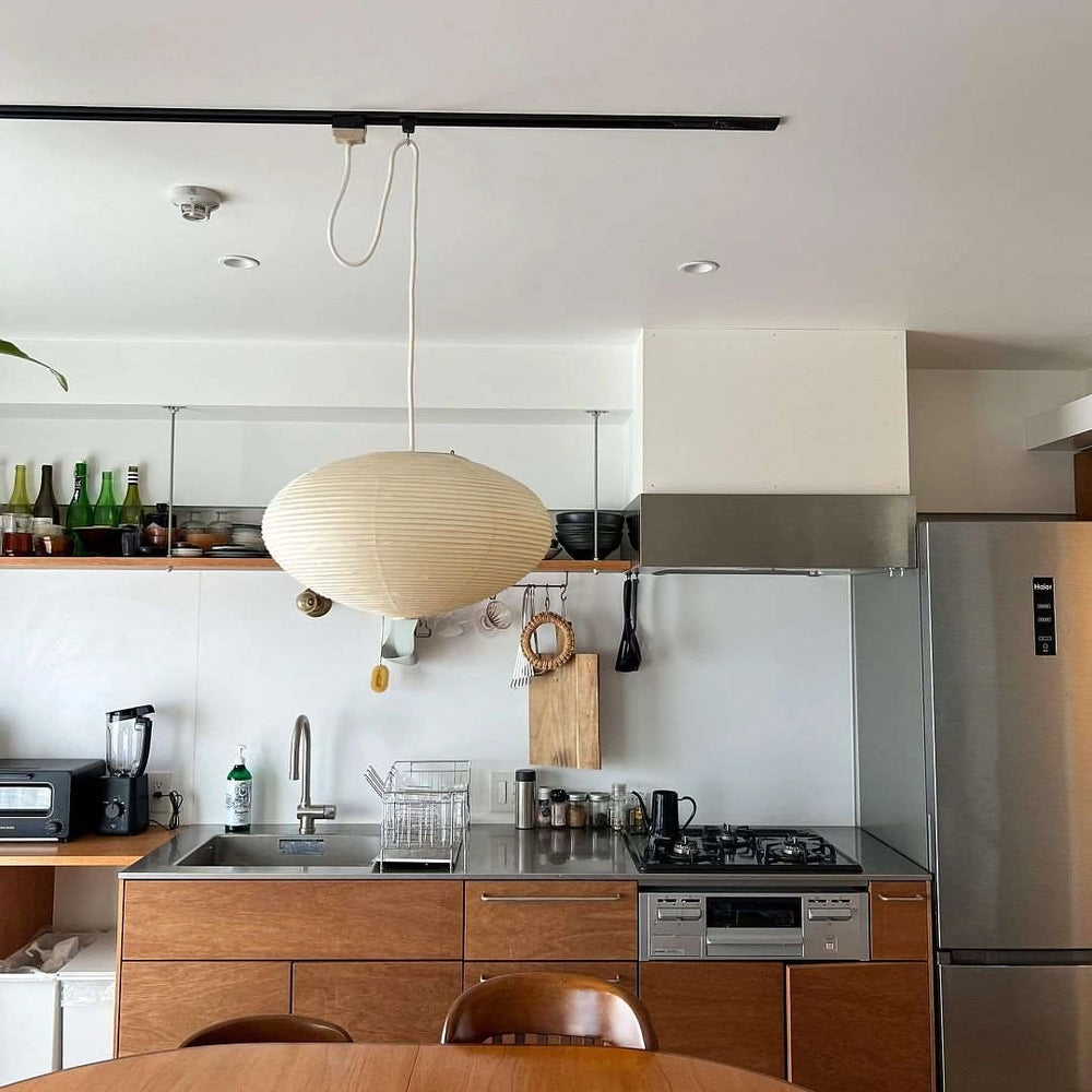 Mulberry Paper Plug-In Pendant Light