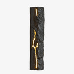 Cargar imagen en el visor de la Galería, sku charcoal black resin crack wall light