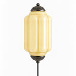 Cargar imagen en el visor de la Galería, Eloise fluted milk-glass plug-in wall sconce