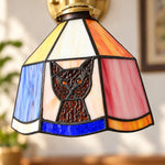 Load image into Gallery viewer, Tiffany Cat Stained Glass Wall Lamp
