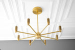 Charger l&#39;image dans la visionneuse de galerie, Lustre moderne Mobilux Line - Suspension à 8 bras style milieu du siècle
