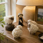 Cargar imagen en el visor de la Galería, handmade wool felt sheep figurine