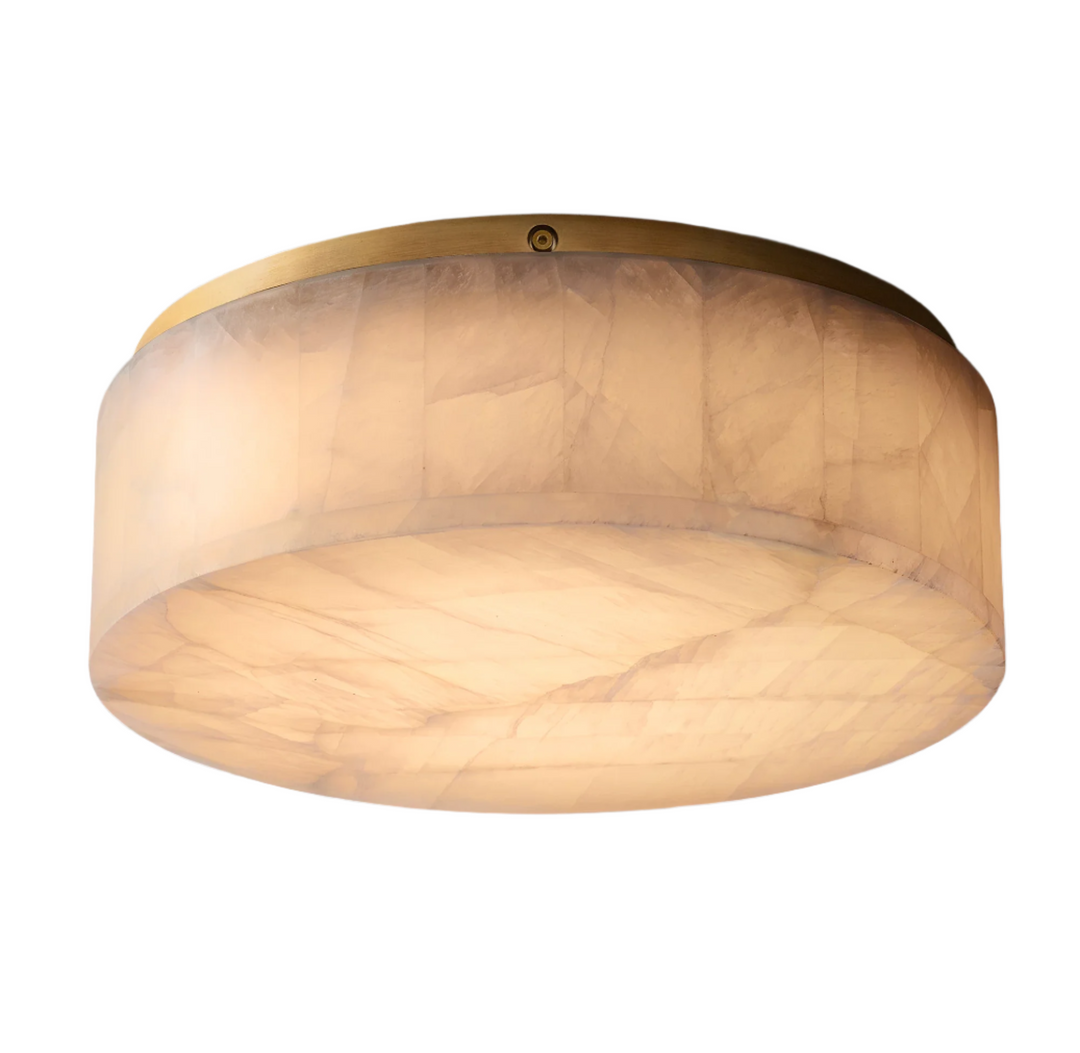 Luz de techo minimalista Rivage de alabastro