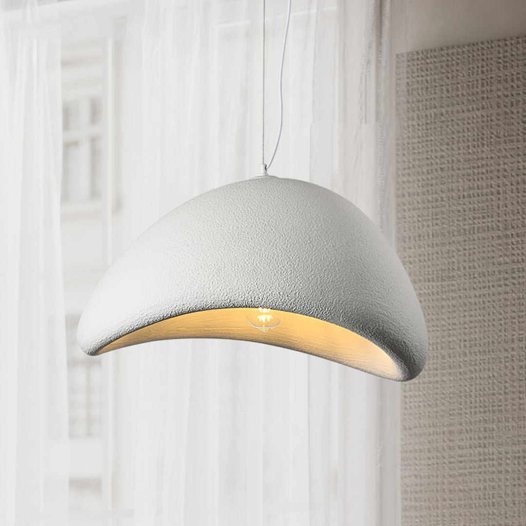 Curved Polystyrene Plug-In Pendant Light