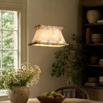 Cargar imagen en el visor de la Galería, Warm fabric pendant lamp in calm interior