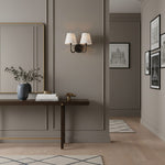 Load image into Gallery viewer, Luvora Fabric Shade Wall Sconce with Drum Shade - Classic Pleated Sconce Light