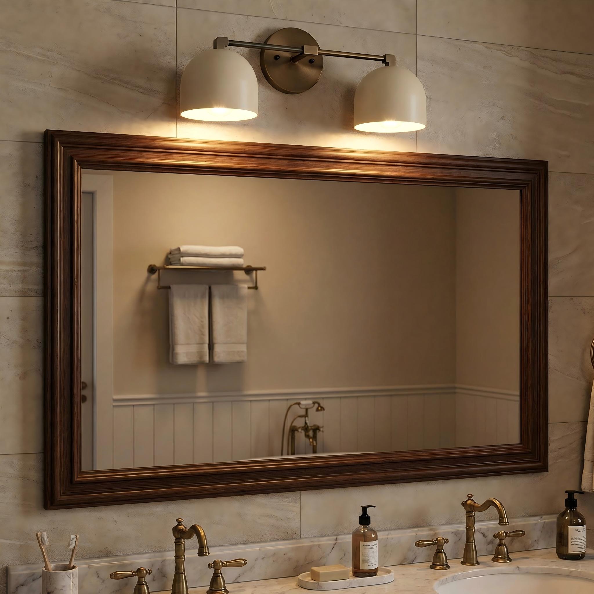 Metio Dome Schminkspiegel Wandleuchte – Mid-Century Leuchte für Badezimmer