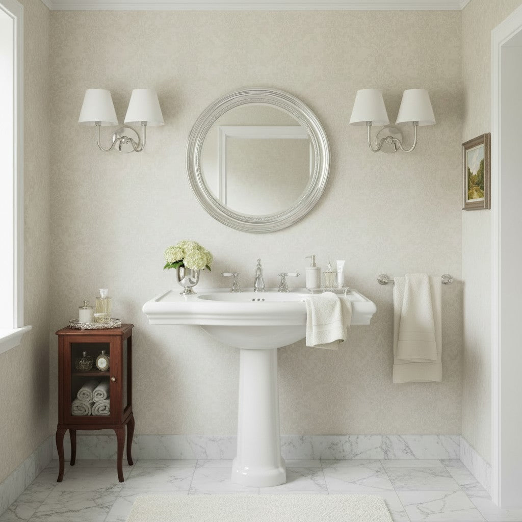 Aplique de pared Luvora con pantalla de tela y pantalla de tambor - Aplique plisado clásico