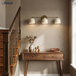 Cargar imagen en el visor de la Galería, Aplique de pared Metio Dome para tocador – Lámpara de estilo Mid-Century para baño