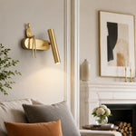 Cargar imagen en el visor de la Galería, Wall sconce installed near framed art and seating