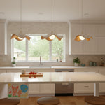 Bild in Gallery-Viewer laden, Leaf Vein Glass Plug-In Pendant Lamp