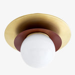 Load image into Gallery viewer, Artivo Modern Layered Globe Ceiling Light with Brass Finish for Living Room, Bedroom and Bathroom
