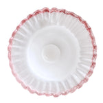 Charger l'image dans la visionneuse de galerie, pink rimmed ruffled glass shade detail