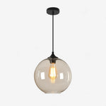 Charger l'image dans la visionneuse de galerie, Smoky Gray Glass Globe Pendant Light