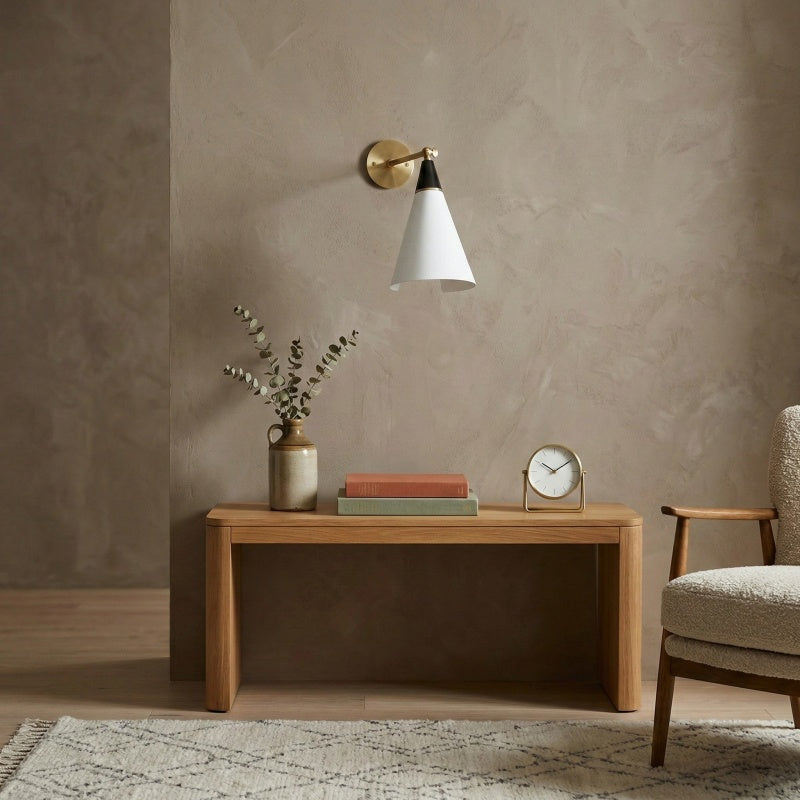 Applique murale minimaliste Oribelle – Applique contemporaine en métal pour espace intérieur