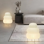 Load image into Gallery viewer, Japanese Wabi Sabi White Rice Paper Table Lamp