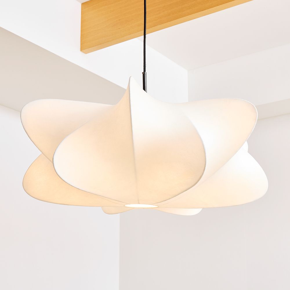 Lámpara colgante Havion Cocoon: pantalla minimalista de polímero con suspensión ajustable