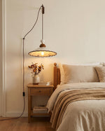 Charger l'image dans la visionneuse de galerie, Hand-Painted Ceramic Brown Trim Plug-In Pendant
