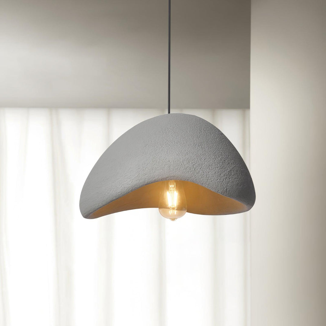 Curved Polystyrene Plug-In Pendant Light