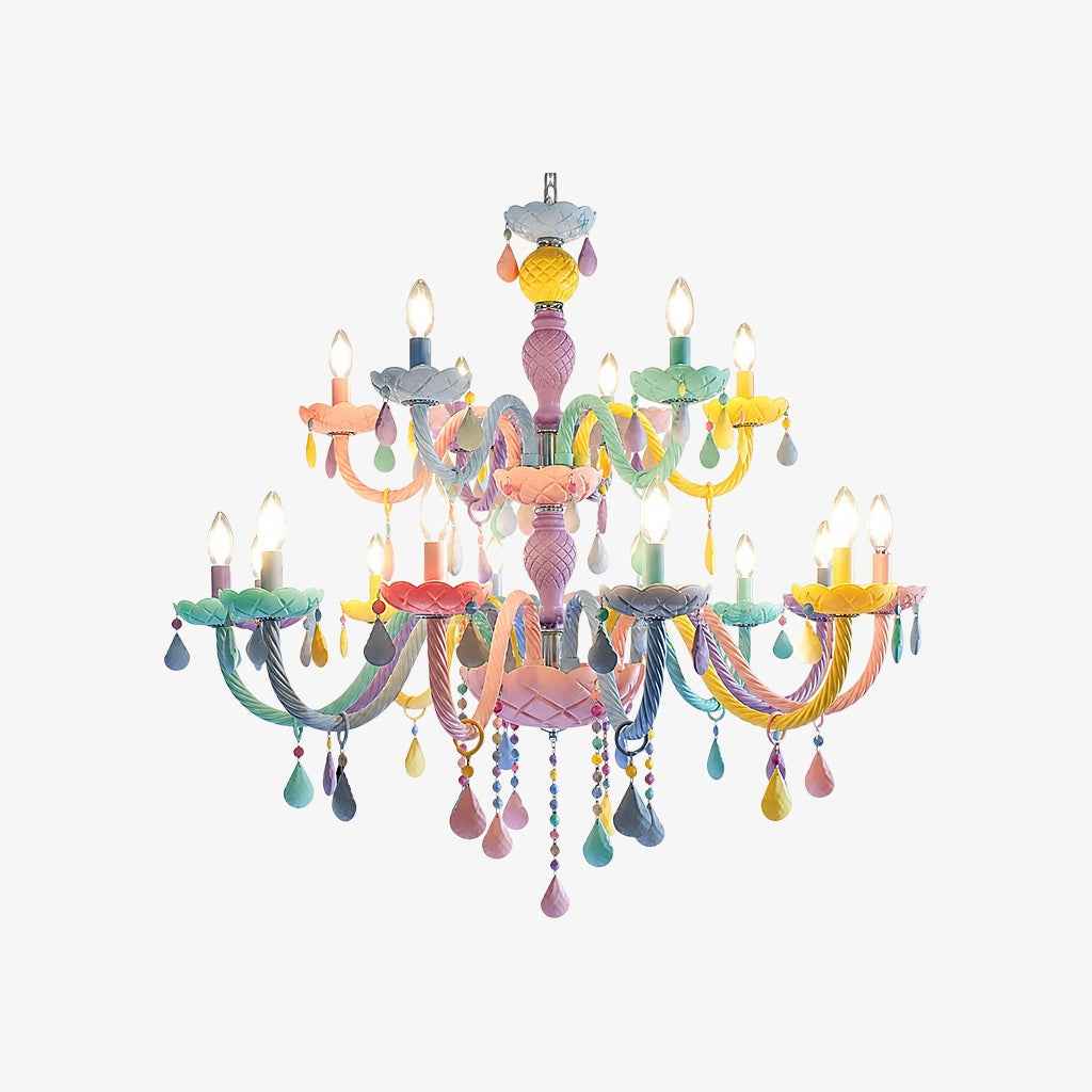 Colorful Metal Kids Room Chandelier for Bedroom