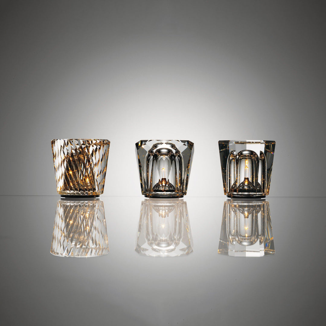 Lampe de table en cristal diamant (batterie intégrée)
