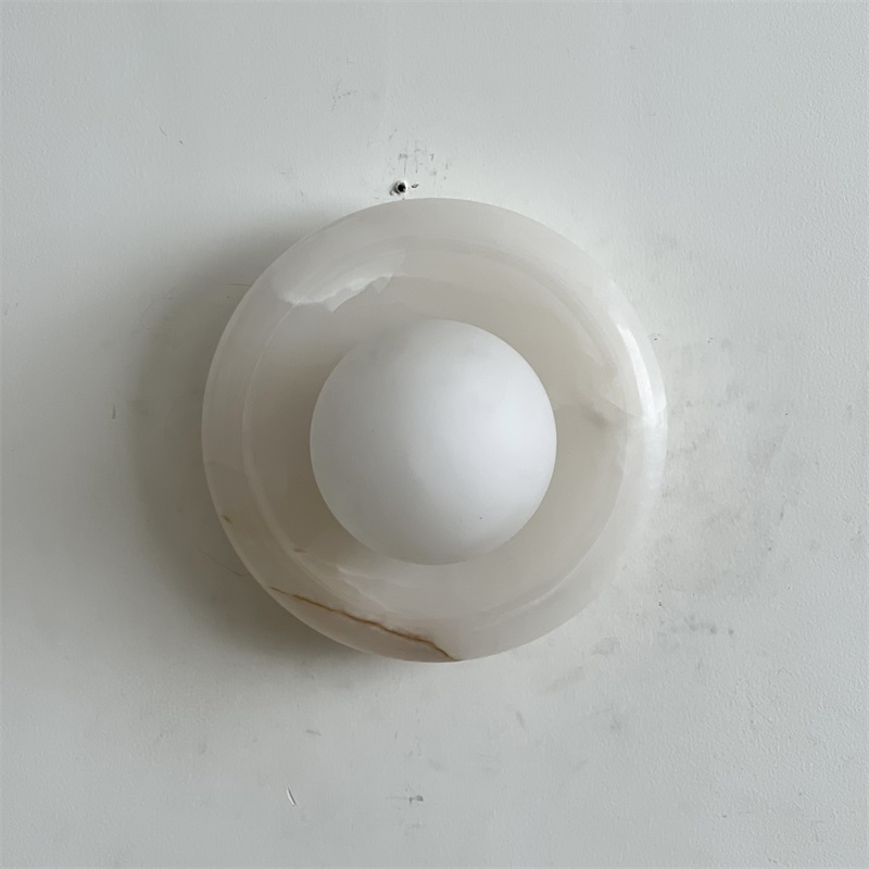 Applique Orli en jade blanc