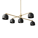 Load image into Gallery viewer, Farmhouse Chandelier – Mid Century Brass Swing Arm Chandelier For Living Room
