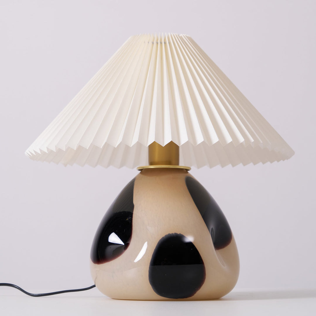 Lámpara de mesa Cavolo plisada