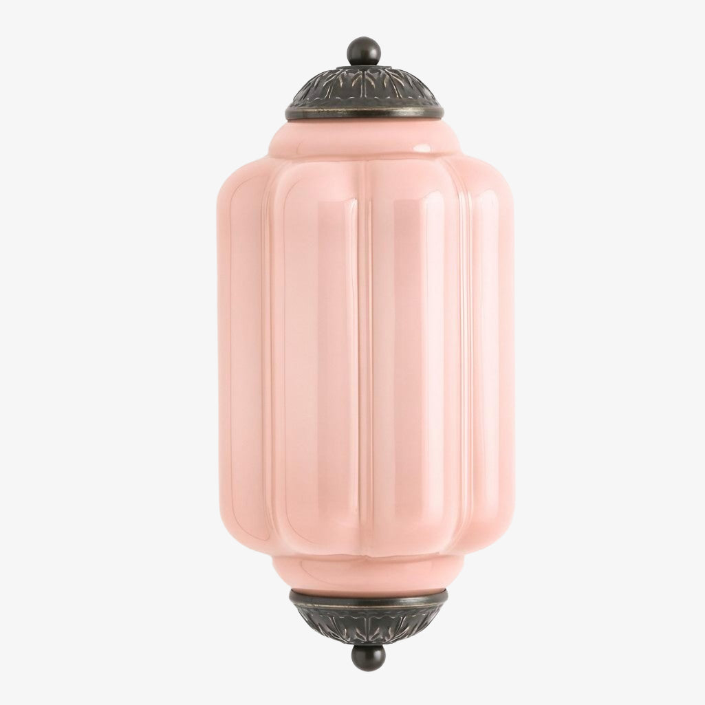 Eloise Vintage Wandleuchte aus gewelltem Milchglas – Moderne Akzentbeleuchtung für Badezimmer und Schlafzimmer