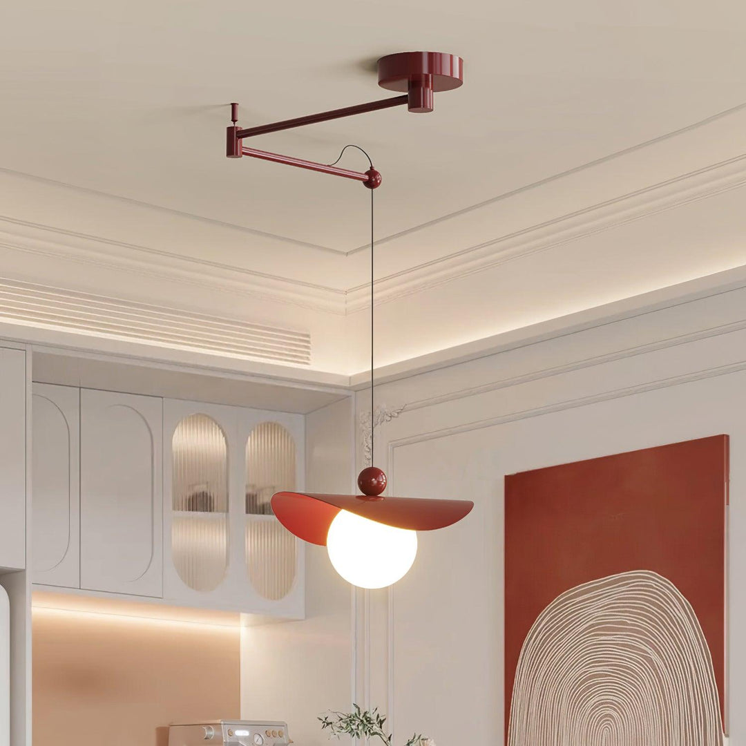 Simple Adjustable Metal Swing Arm Pendant Lamp M15