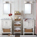 Load image into Gallery viewer, Kalvora Double Tube Wall Sconce - Aged Frosted Glass Vanity Light
