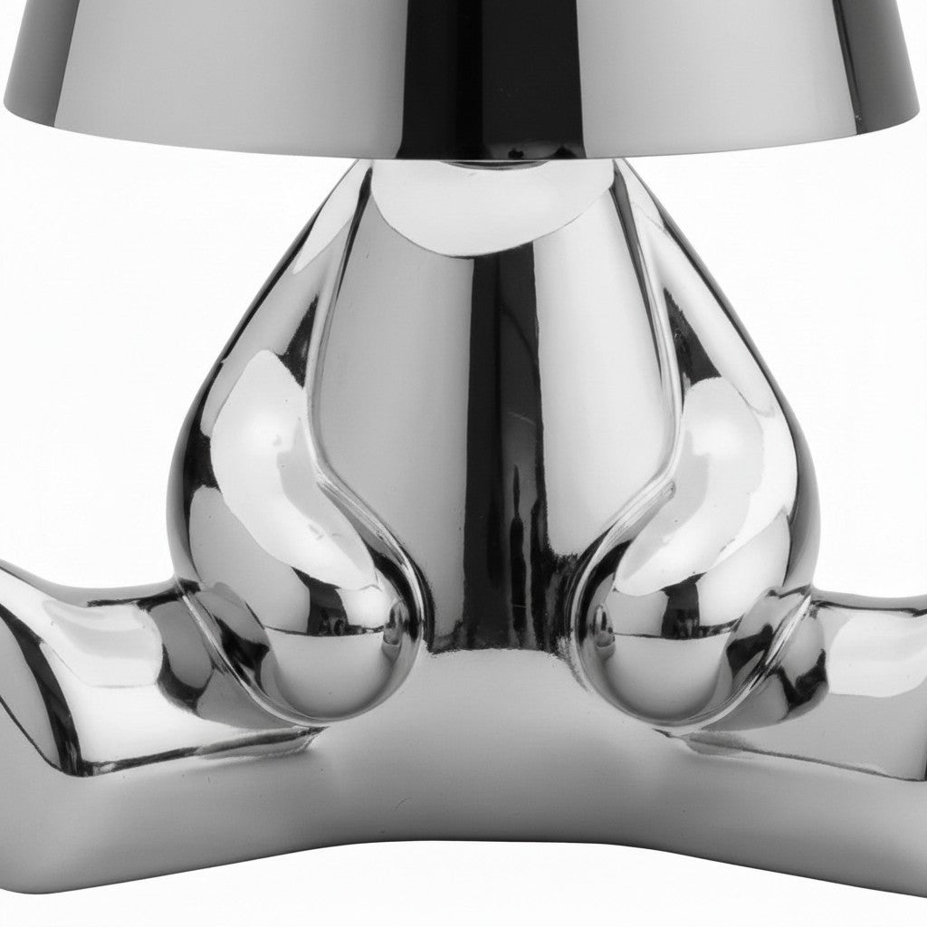 Aurabrova Wiederaufladbare Tischlampe in Menschenform – Moderne Aluminiumlampe für das Wohnzimmer