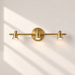 Charger l'image dans la visionneuse de galerie, Aurelia Brushed Brass Adjustable Vanity Wall Light
