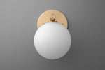 Load image into Gallery viewer, Glorica Glass Minimalist Metal and Glass Wall Sconce – Elegant Decorative Light Fixture for Living Rooms and Hallways
